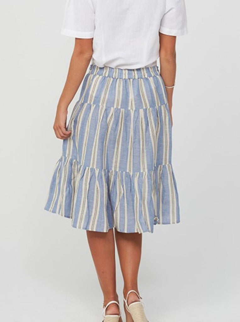 SS2020 Clothing Skirt HAVANNA Skirt | Blue Stripe