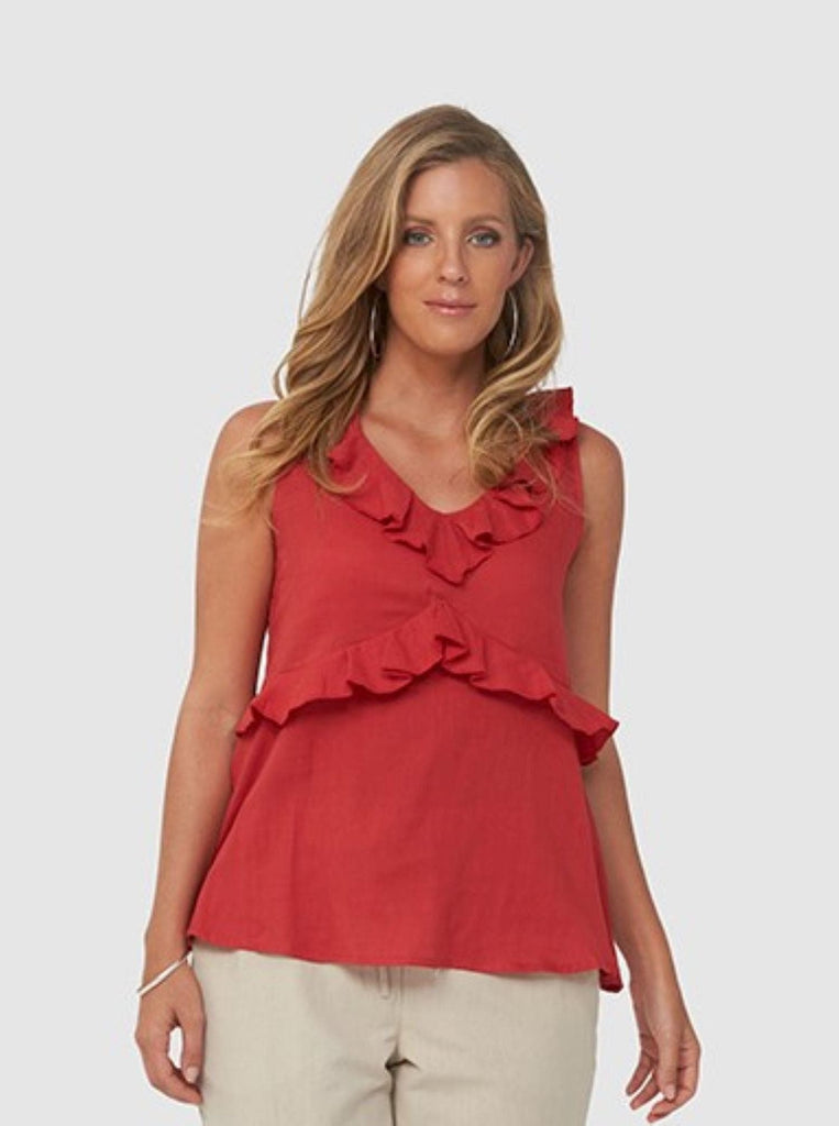 SS2020 Clothing Top BREE Top | Red