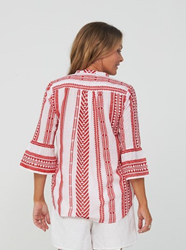 SS2020 Clothing Top PHOEBE Top | Red Print