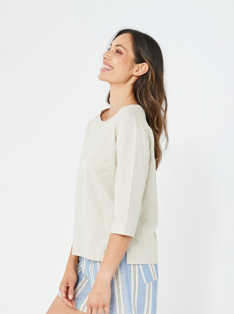 SS2020 Clothing Top SUE Linen Top | Natural