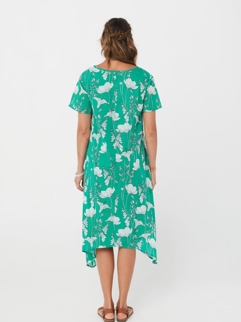 SS2021 Dress Ana Dress - Green Print/Cotton