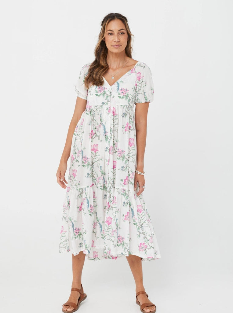 SS2021 Dress Cecilia Dress - Pink Floral/Cotton