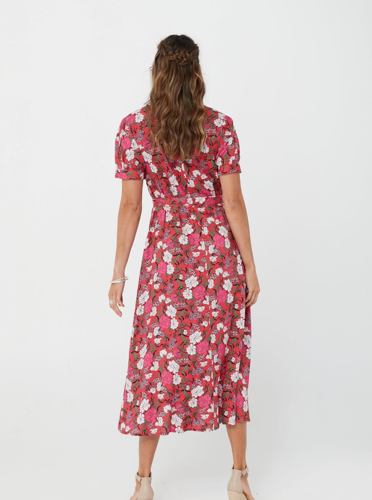 SS2021 Dress Gabrielle Dress - Pink Floral/Viscose