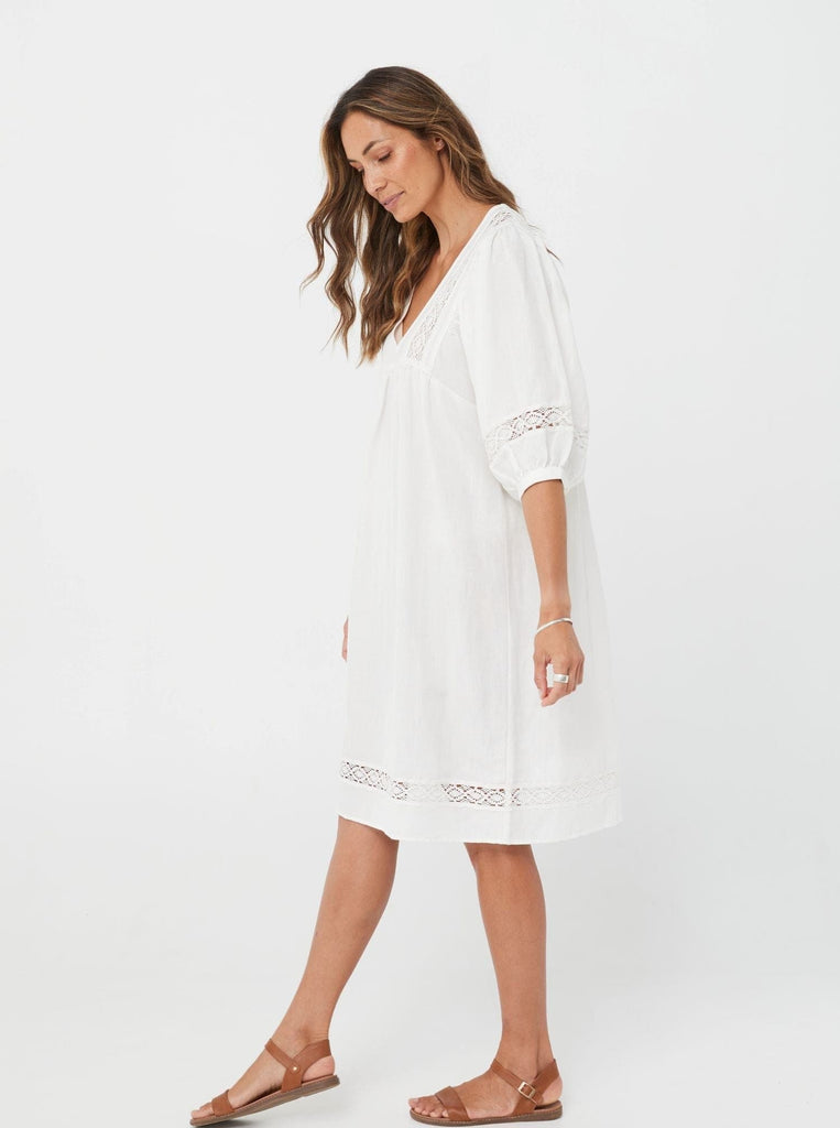 SS2021 Dress Pernilla Dress - Off White/Linen Viscose