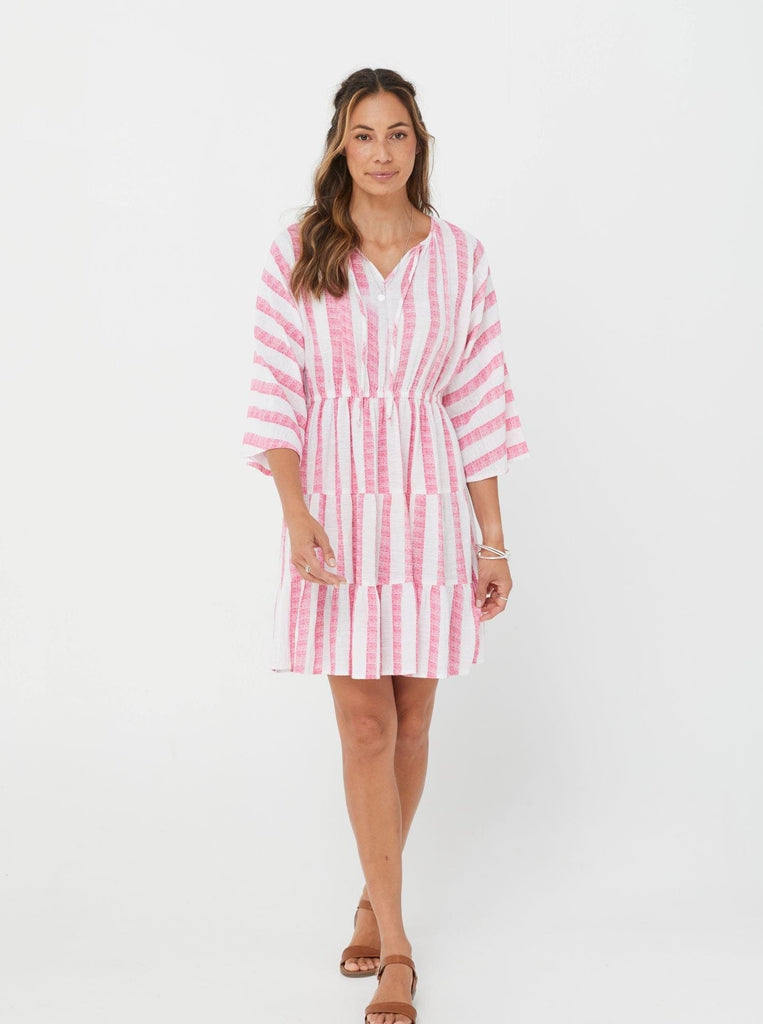 SS2021 Dress Ylva Dress - Pink Stripe/Cotton