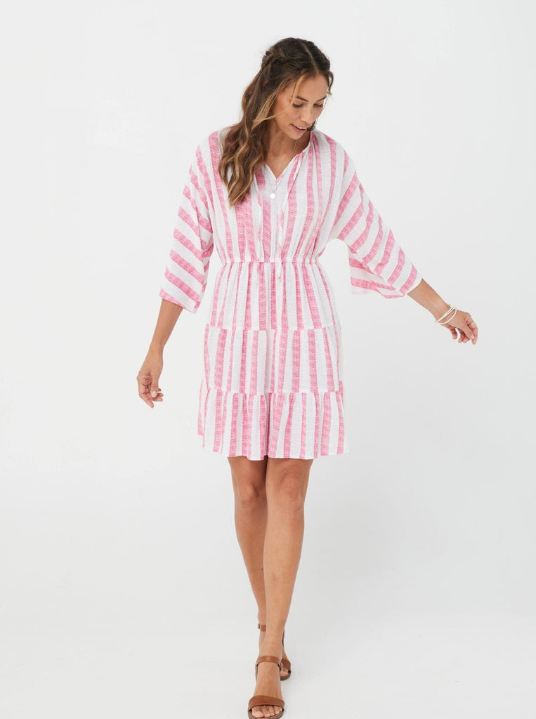 SS2021 Dress Ylva Dress - Pink Stripe/Cotton