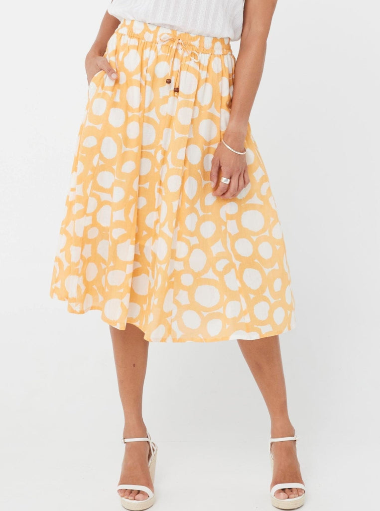 SS2021 Skirt Dahlia Skirt - Marigold Print