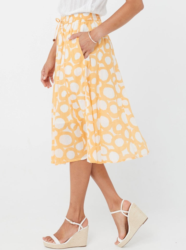 SS2021 Skirt Dahlia Skirt - Marigold Print