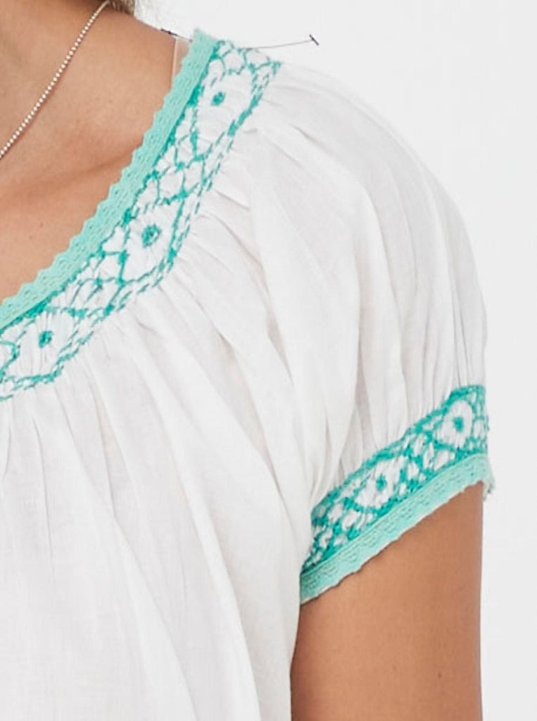 SS2021 Tops Gladys Top - Mint/Cotton