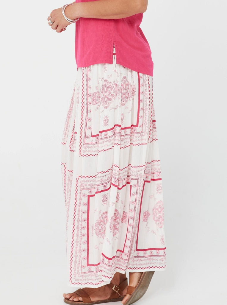 SS2022 Skirt Lacey Skirt - Raspberry Print