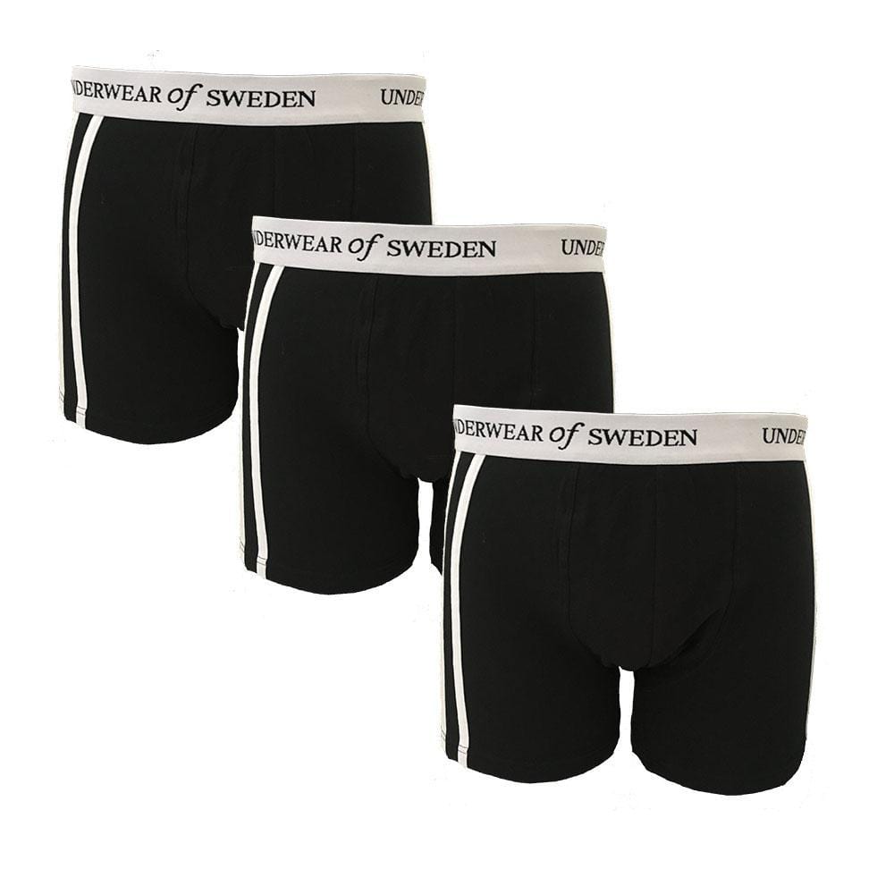 Underwear Of Sweden Boxer Shorts Mens Boxers 3-Pack (Black & White)