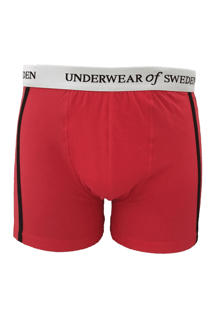 Underwear Of Sweden Boxer Shorts Underwear of Sweden Boxer Shorts- Red/Black x 3 pack